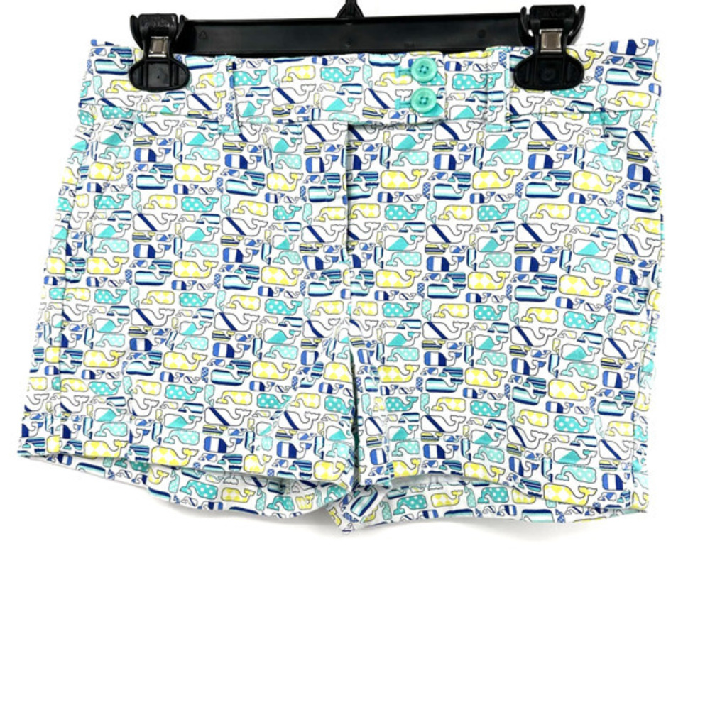 Vineyard Vines for‎ Kentucky Derby size 0 shorts whale print white blue yellow